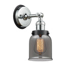 Bell Sconce shown in the Polished Chrome finish with a Plated Smoke shade