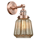 Chatham Sconce shown in the Antique Copper finish with a Mercury shade