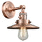 Railroad Sconce shown in the Antique Copper finish with a Antique Copper shade