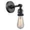 Innovations Lighting Bare Bulb 1 Light 4.5" Sconce With Switch 203SW-BK-LED