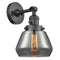 Fulton Sconce shown in the Oil Rubbed Bronze finish with a Plated Smoke shade