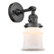 Canton Sconce shown in the Oil Rubbed Bronze finish with a Matte White shade