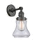 Innovations Lighting Bellmont 1-100 watt 6.5 inch Oil Rubbed Bronze Sconce with Clear glass and Solid Brass 180 Degree Adjustable Swivel With Engraved Cast Cup Includes a "High-Low-Off" Switch. 203SWOBG192