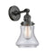 Innovations Lighting Bellmont 1-100 watt 6.5 inch Oil Rubbed Bronze Sconce with Seedy glass and Solid Brass 180 Degree Adjustable Swivel With Engraved Cast Cup Includes a "High-Low-Off" Switch. 203SWOBG194