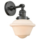 Oxford Sconce shown in the Oil Rubbed Bronze finish with a Matte White shade