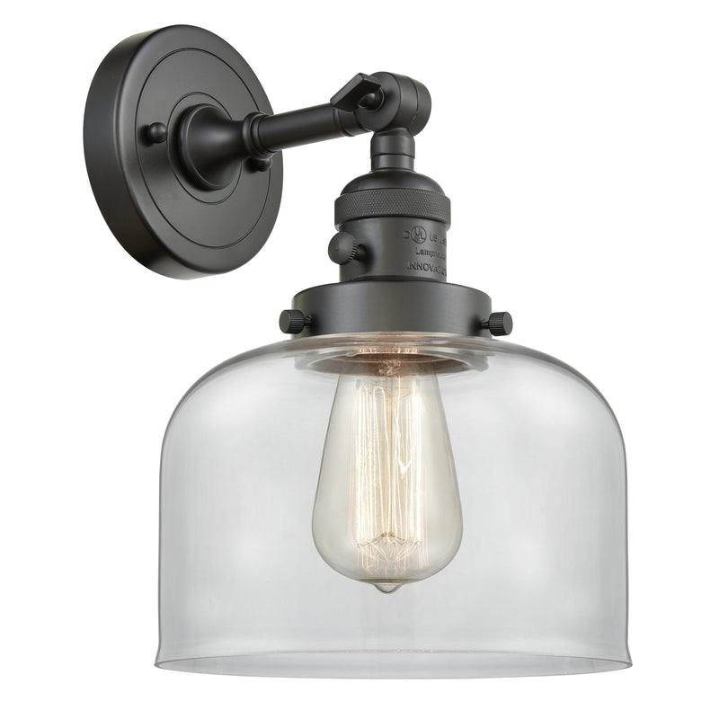 Bell Sconce shown in the Oil Rubbed Bronze finish with a Clear shade