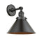 Innovations Lighting Briarcliff 1-100 watt 10 inch Oil Rubbed Bronze Sconce with Oil Rubbed Bronze Briarcliff shades and Solid Brass 180 Degree Adjustable Swivel With Engraved Cast Cup Includes a "High-Low-Off" Switch. 203SWOBM10OB