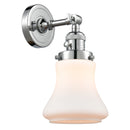 Bellmont Sconce shown in the Polished Chrome finish with a Matte White shade