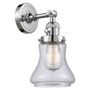 Bellmont Sconce shown in the Polished Chrome finish with a Clear shade