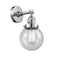 Innovations Lighting Beacon 1-100 watt 6 inch Polished Chrome Sconce with Seedy glass and Solid Brass 180 Degree Adjustable Swivel With Engraved Cast Cup Includes a "High-Low-Off" Switch. 203SWPCG2046