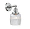 Innovations Lighting Colton 1-100 watt 5.5 inch Polished Chrome Sconce with Thick Clear Halophane glass and Solid Brass 180 Degree Adjustable Swivel With Engraved Cast Cup Includes a "High-Low-Off" Switch. 203SWPCG302