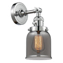 Bell Sconce shown in the Polished Chrome finish with a Plated Smoke shade