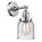 Bell Sconce shown in the Polished Chrome finish with a Seedy shade