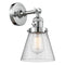 Cone Sconce shown in the Polished Chrome finish with a Seedy shade