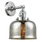 Bell Sconce shown in the Polished Chrome finish with a Silver Plated Mercury shade