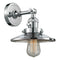 Railroad Sconce shown in the Polished Chrome finish with a Polished Chrome shade