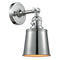 Addison Sconce shown in the Polished Chrome finish with a Polished Chrome shade