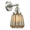 Chatham Sconce shown in the Polished Nickel finish with a Mercury shade