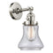 Bellmont Sconce shown in the Polished Nickel finish with a Seedy shade