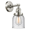 Bell Sconce shown in the Polished Nickel finish with a Seedy shade