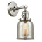 Bell Sconce shown in the Polished Nickel finish with a Silver Plated Mercury shade