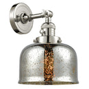 Bell Sconce shown in the Polished Nickel finish with a Silver Plated Mercury shade