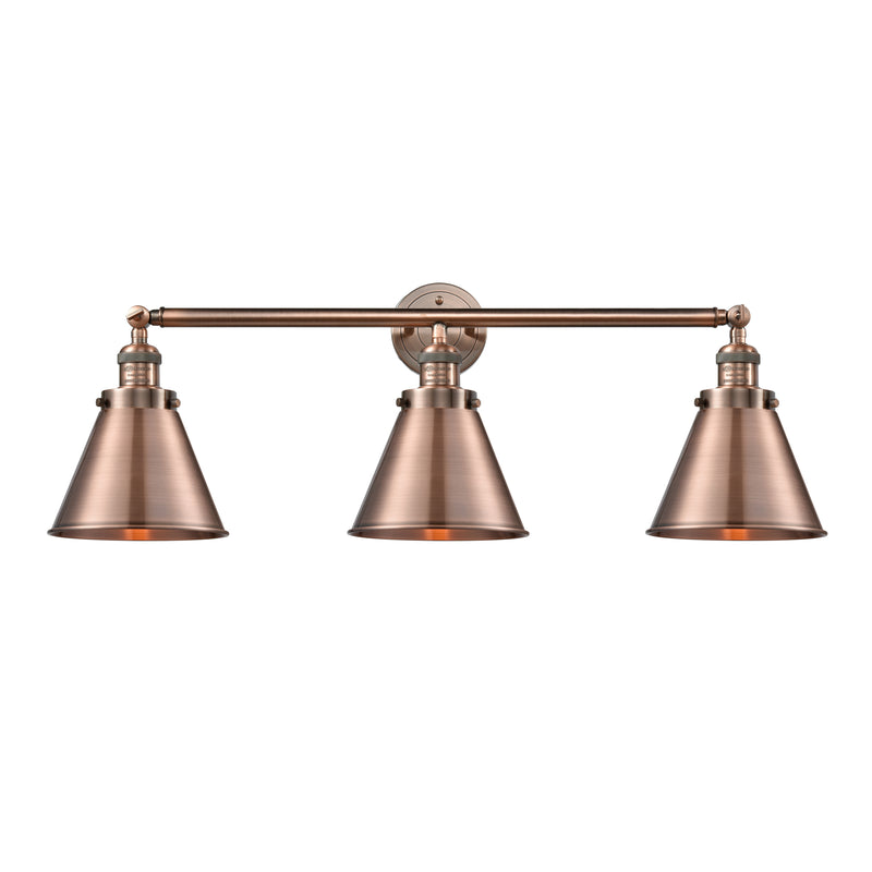 Appalachian Bath Vanity Light shown in the Antique Copper finish with a Antique Copper shade