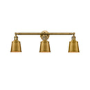 Addison Bath Vanity Light shown in the Brushed Brass finish with a Brushed Brass shade