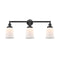 Canton Bath Vanity Light shown in the Oil Rubbed Bronze finish with a Matte White shade
