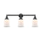 Canton Bath Vanity Light shown in the Oil Rubbed Bronze finish with a Matte White shade