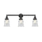 Canton Bath Vanity Light shown in the Oil Rubbed Bronze finish with a Clear shade
