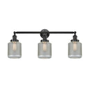 Stanton Bath Vanity Light shown in the Oil Rubbed Bronze finish with a Clear Wire Mesh shade