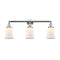 Canton Bath Vanity Light shown in the Polished Chrome finish with a Matte White shade