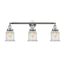 Canton Bath Vanity Light shown in the Polished Chrome finish with a Seedy shade
