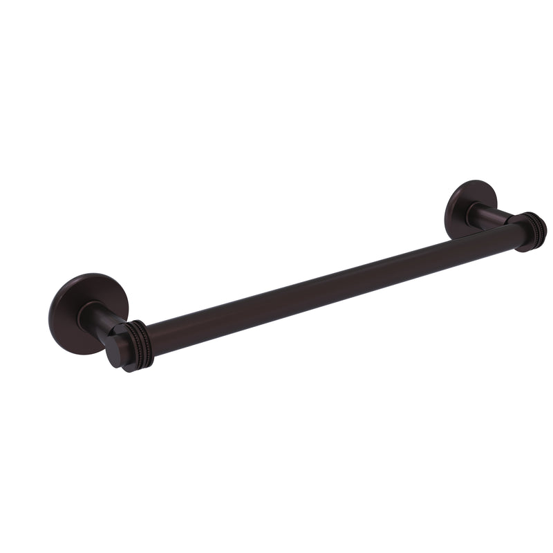 Allied Brass Continental Collection 18 Inch Towel Bar with Dotted Detail 2051D-18-ABZ