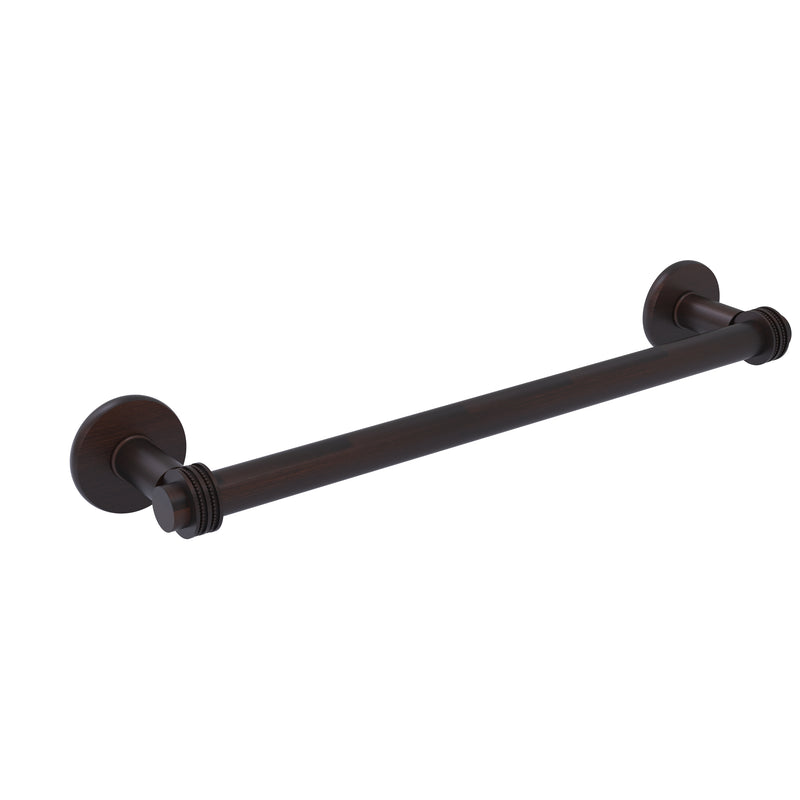 Allied Brass Continental Collection 18 Inch Towel Bar with Dotted Detail 2051D-18-VB