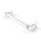 Allied Brass Continental Collection 18 Inch Towel Bar with Dotted Detail 2051D-18-WHM