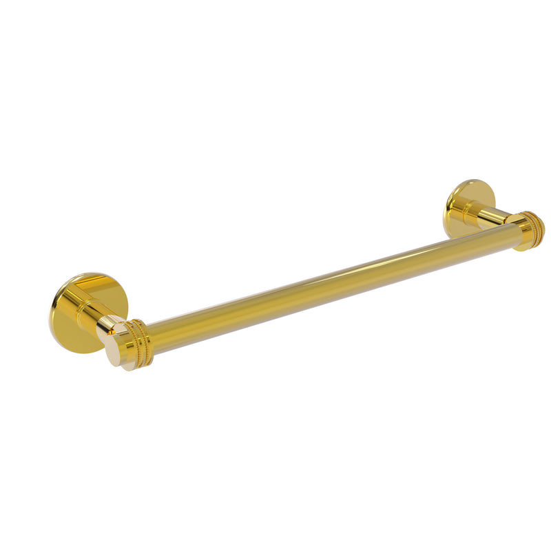 Allied Brass Continental Collection 24 Inch Towel Bar with Dotted Detail 2051D-24-PB