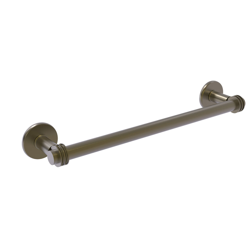 Allied Brass Continental Collection 30 Inch Towel Bar with Dotted Detail 2051D-30-ABR