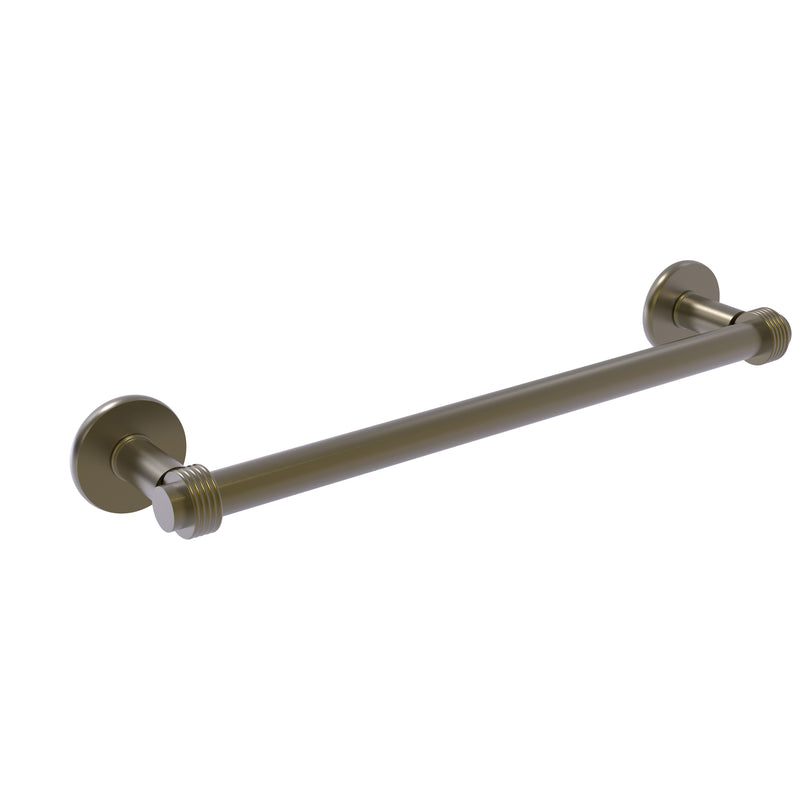 Allied Brass Continental Collection 18 Inch Towel Bar with Groovy Detail 2051G-18-ABR