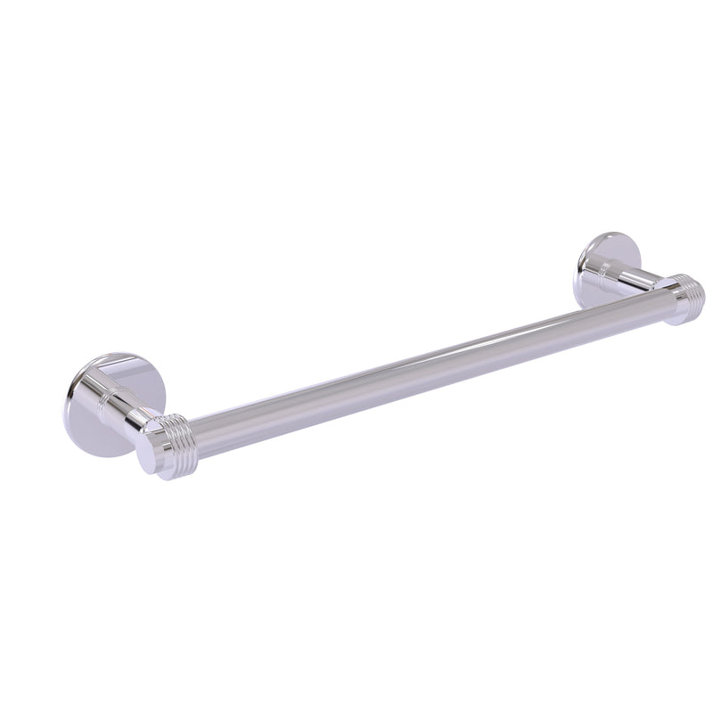 Allied Brass Continental Collection 18 Inch Towel Bar with Groovy Detail 2051G-18-PC