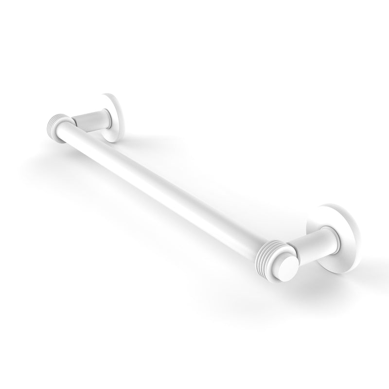 Allied Brass Continental Collection 36 Inch Towel Bar with Groovy Detail 2051G-36-WHM