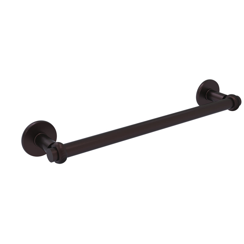 Allied Brass Continental Collection 18 Inch Towel Bar with Twist Detail 2051T-18-ABZ