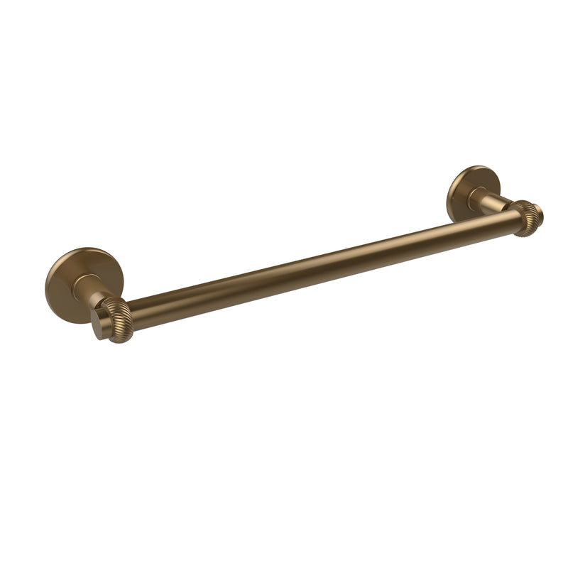 Allied Brass Continental Collection 24 Inch Towel Bar with Twist Detail 2051T-24-BBR