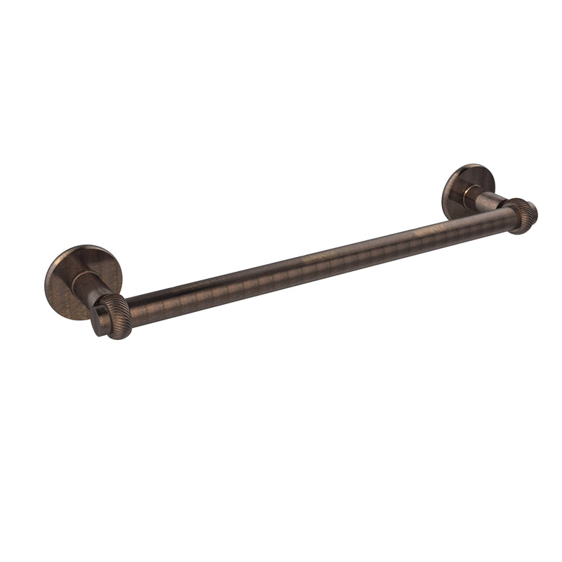 Allied Brass Continental Collection 24 Inch Towel Bar with Twist Detail 2051T-24-VB