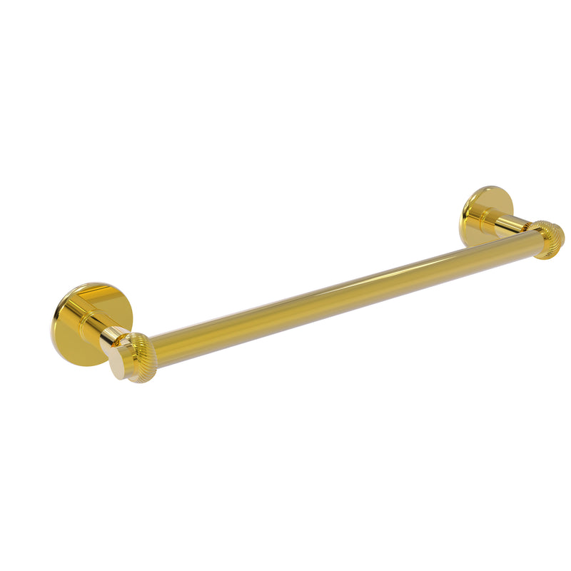 Allied Brass Continental Collection 30 Inch Towel Bar with Twist Detail 2051T-30-PB