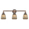 Chatham Bath Vanity Light shown in the Antique Copper finish with a Mercury shade