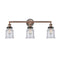 Canton Bath Vanity Light shown in the Antique Copper finish with a Seedy shade