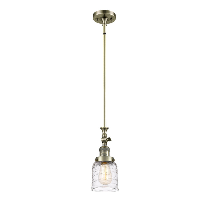 Innovations Lighting Small Bell 1 Light Mini Pendant part of the Franklin Restoration Collection 206-AB-G513