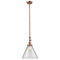 Cone Mini Pendant shown in the Antique Copper finish with a Clear shade